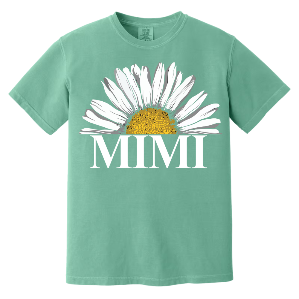 Personalized Mimi And Grandkids Daisy , Mother's Day Gift Grandma Comfort Colors T-Shirt