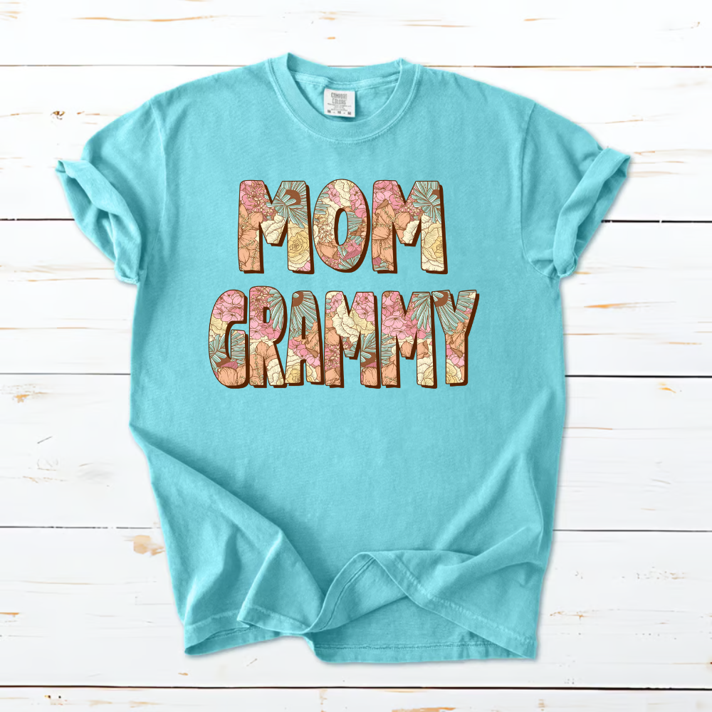 Mom Grammy And Kids Shirt, Gift For Grandma, Grammy, Mama, Nana, Mimi, Mother Day CTH01 T-Shirt