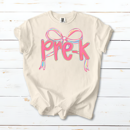 Comfort Colors® Teacher Coquette First Day of School Shirt