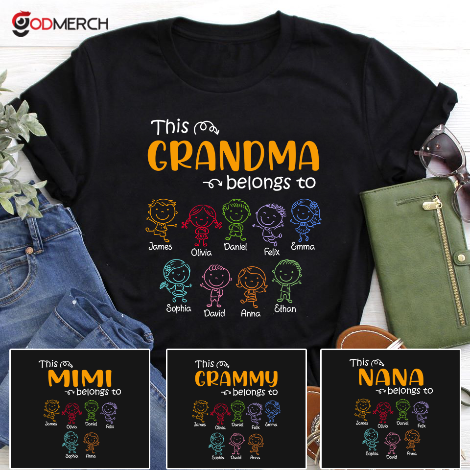 This Grandma Belongs To, Custom Grandma And Grandkids TH