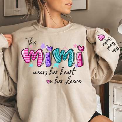 Mimi And Kids Heart Personalized CTH01 Sweatshirt