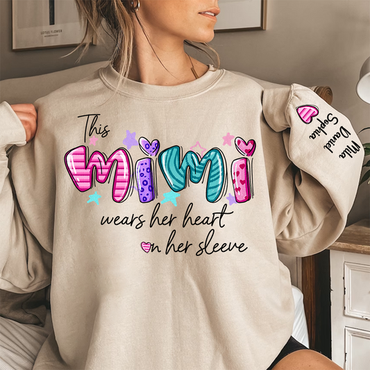 Mimi And Kids Heart Personalized CTH01 Sweatshirt