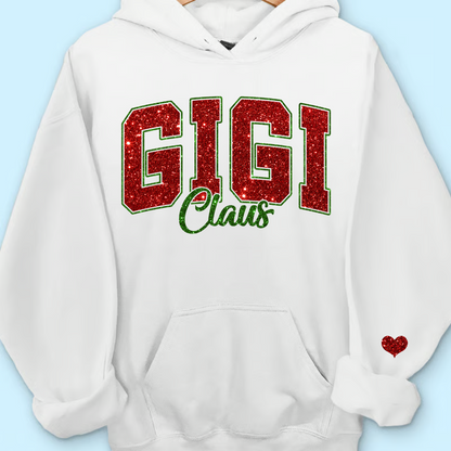 Custom Gigi Claus Christmas And Kids Sweatshirt