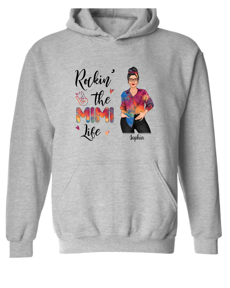 Personalized Rockin' Mom Grandma Life Sassy Girl
