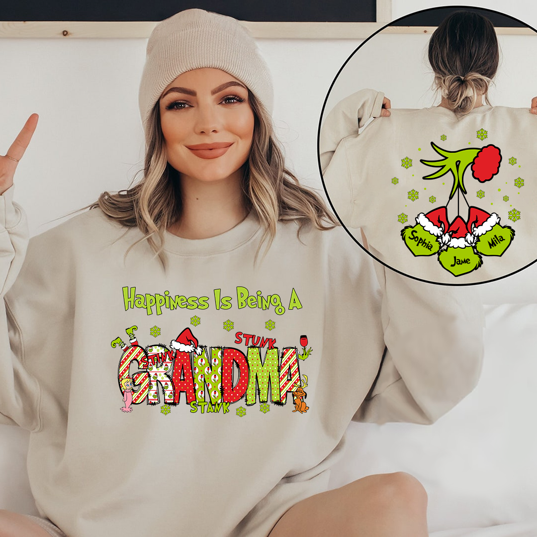 Happiness Is Being A Grandma Gift Christmas 2024