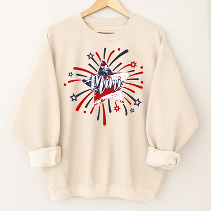 Personalized Mimi 4th of July Shirt, Custom Grandmother Name Patriotic T-Shirt, Independence Day Gift for Mimi, USA Fireworks Family Tee