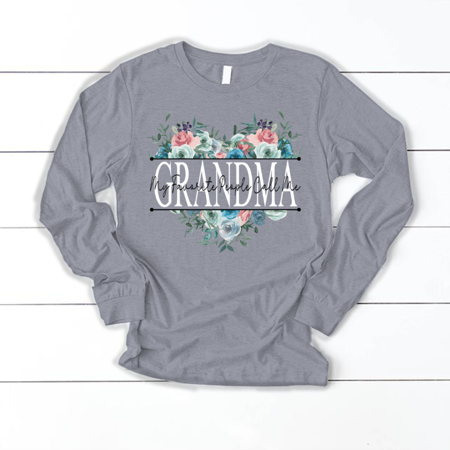 Mother's Day Gift, Flower Heart Gift for Grandma Nana Mimi CTH01