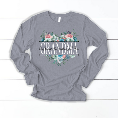 Mother's Day Gift, Flower Heart Gift for Grandma Nana Mimi CTH01