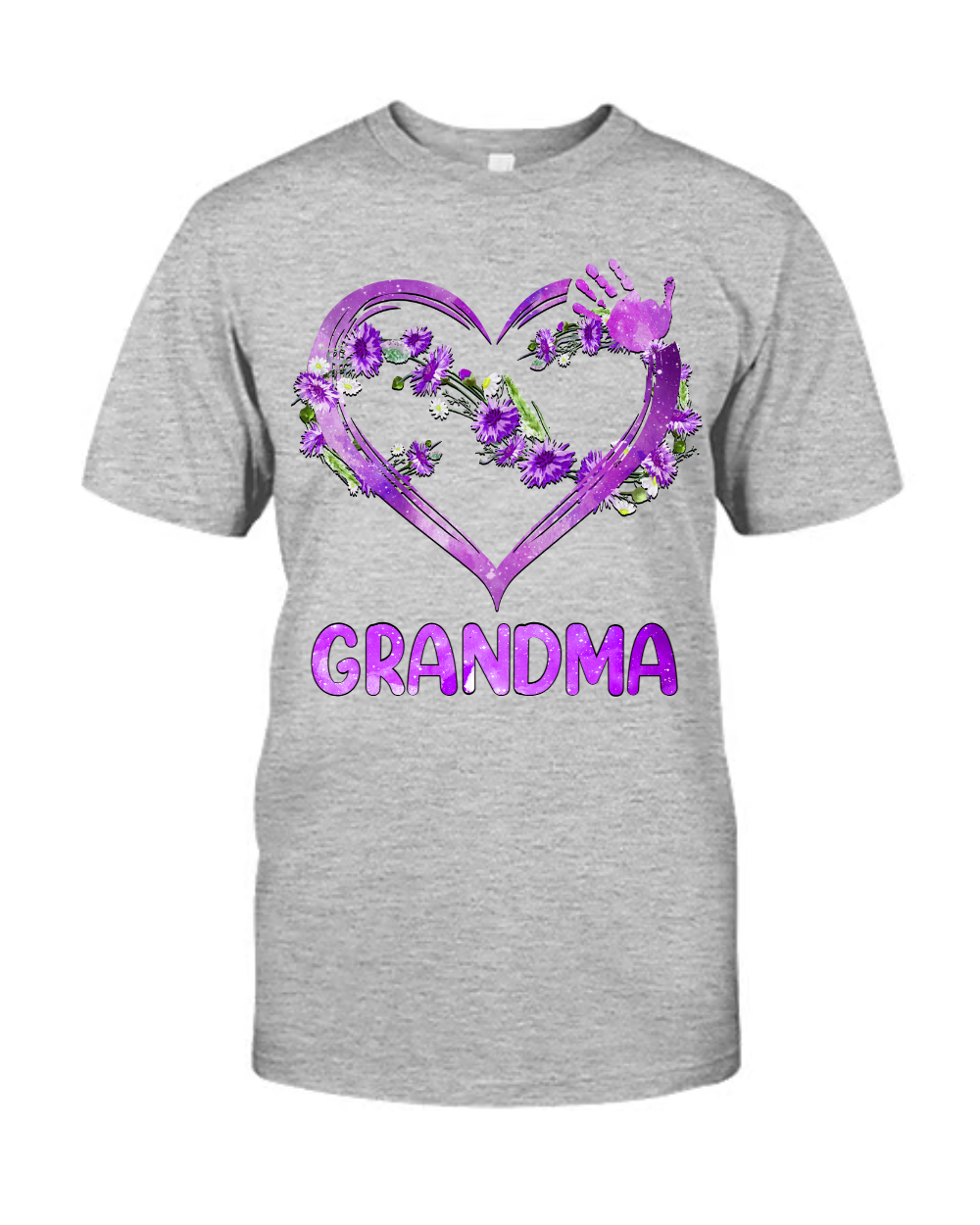 Wildflower Grandma Heart Shirt, Grandkids Name Shirt, Gift For Grandma, Nana Mimi Grammy Mom Gift, Mother's Day CTH01 T-Shirt T-Shirt