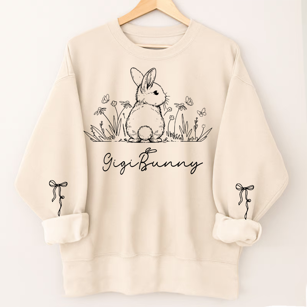 Gigi Bunny Personazed Gigi Nana Grandma and Grandkids Easter Days Gift