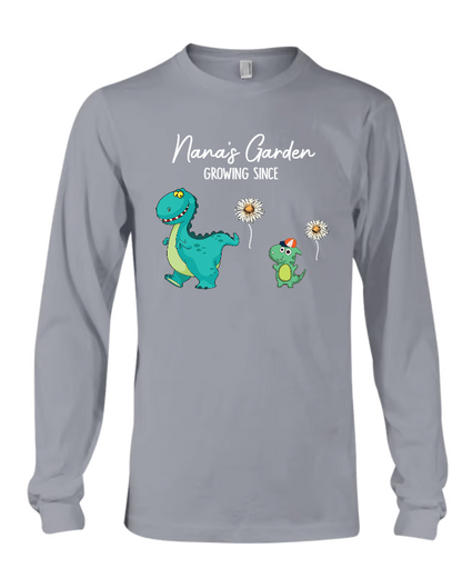 Nana's Garden Nana Saurus And Kids Custom Copy