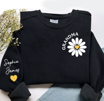 Grandma Daisy And Kids, Grandma Gift TH Sweatshirt Sweatshirt