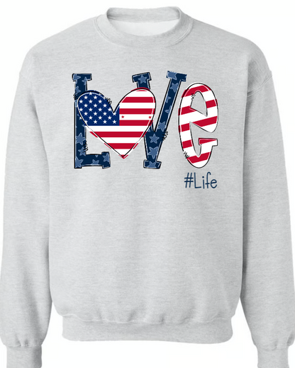 Personalized Love Gigi Life American Flag T-Shirt