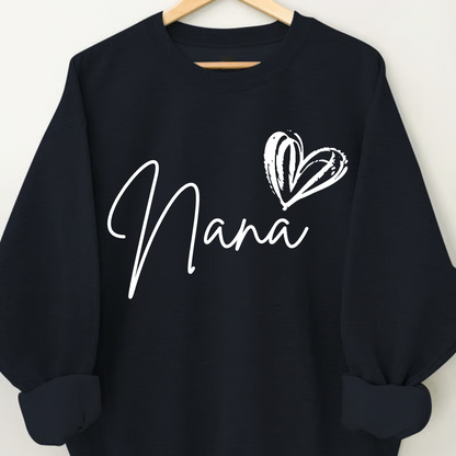 Comfort Colors® Nana Heart, For Gift Grandma And Kids