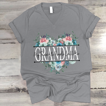 Mother's Day Gift, Flower Heart Gift for Grandma Nana Mimi CTH01