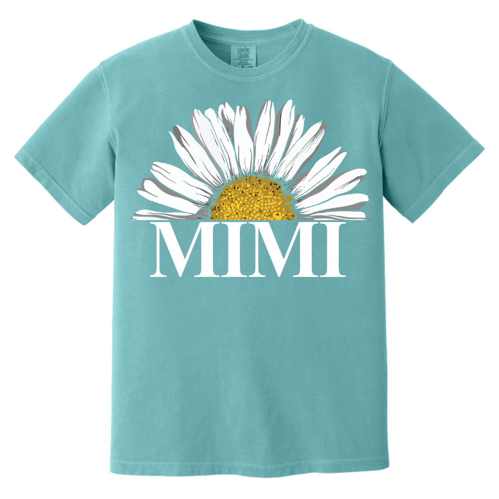 Personalized Mimi And Grandkids Daisy , Mother's Day Gift Grandma Comfort Colors T-Shirt