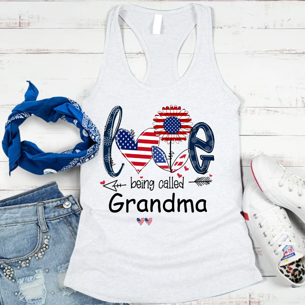 Comfort Colors® Love Grandma Life Usa, Custom Mom, Grandma With Grandkids, Gift for Grandma