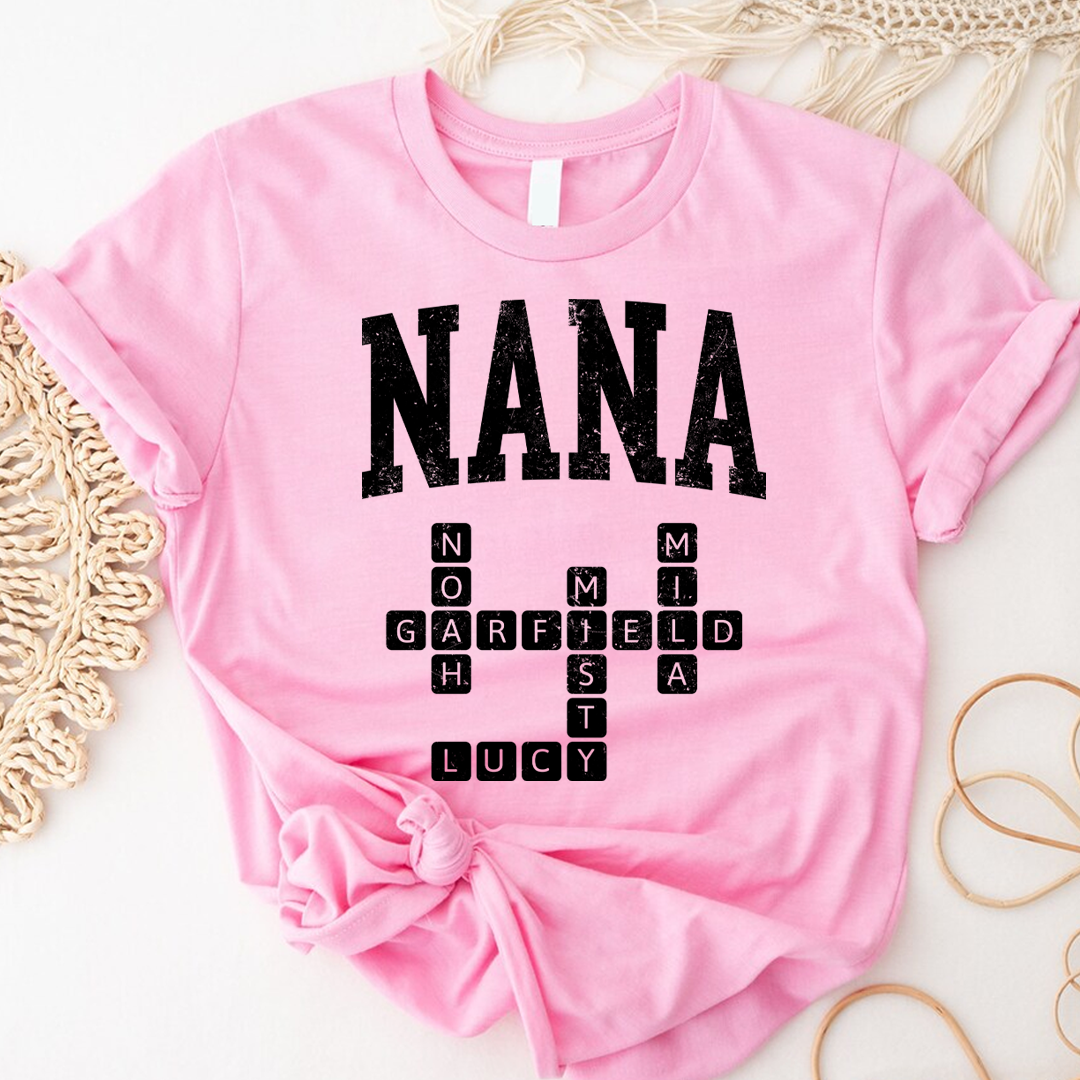 Custom Grandma Crossword Valentine Personalized Gigi Mimi Nana Mama Grandkids Name