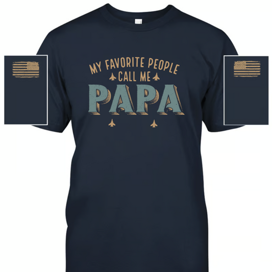 My Favorite People Call Me Papa And Grandkids Father's Day T-Shirt