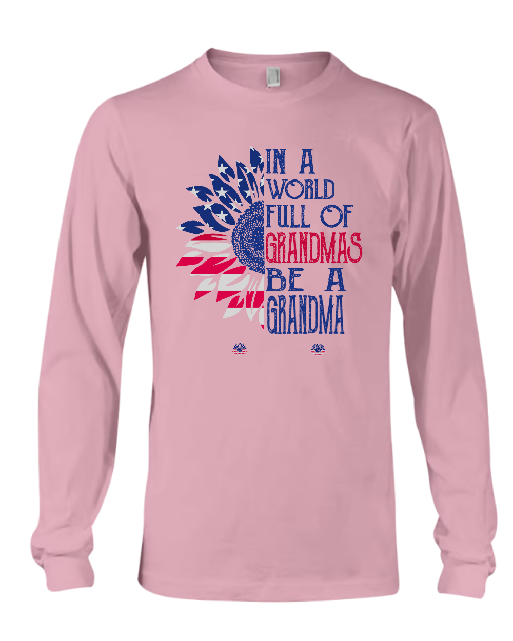 In A World Full Of Grandmas Be A Mimi Sunflower And Grandkids America T-Shirt