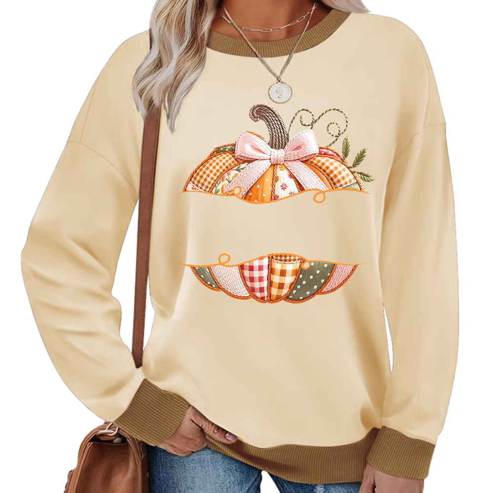 Gigi Pumpkin with Grandkids Names – Fall Gift for Grandma Sweatshirt