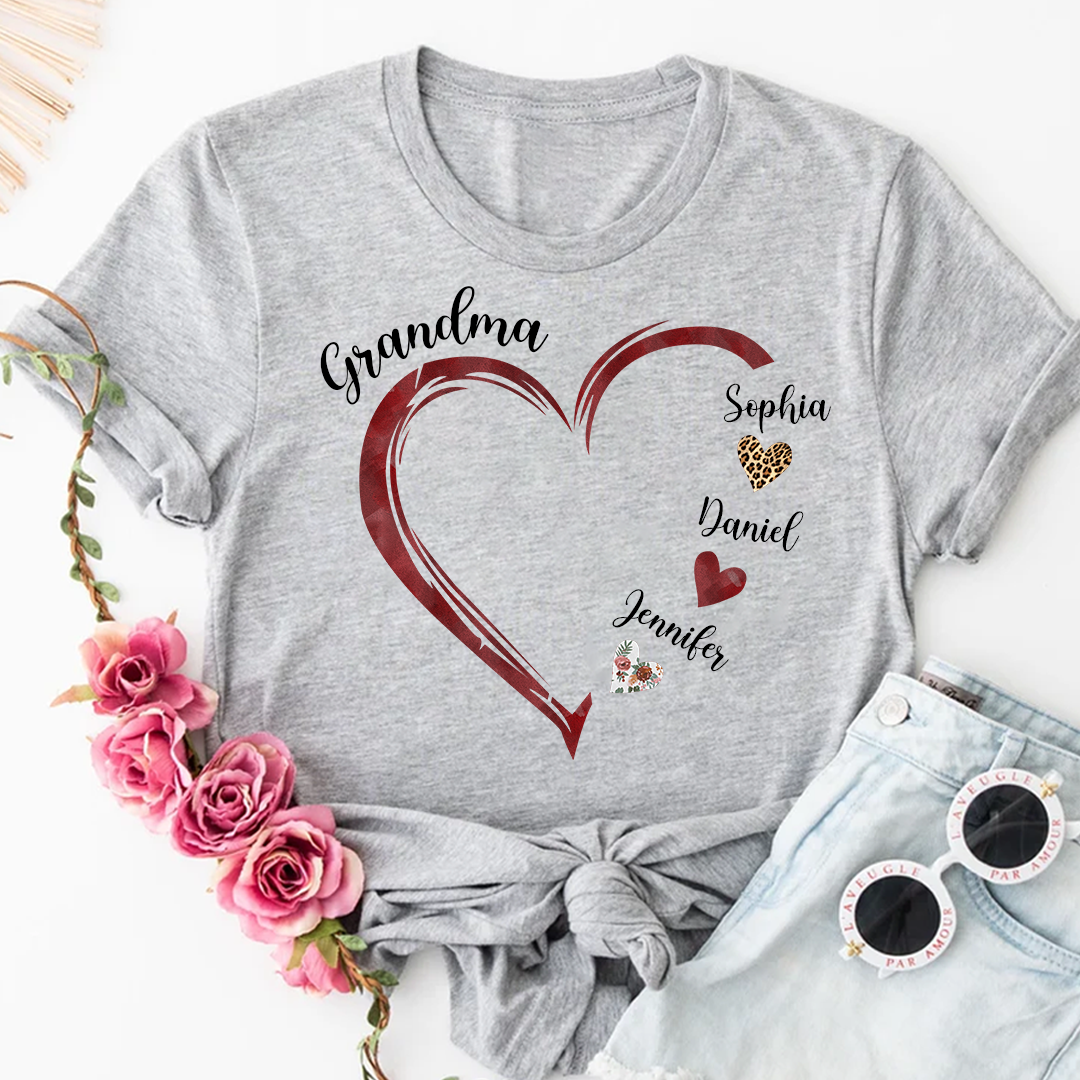 Grandma and Grandkids Hearts, Best Gift Valentine