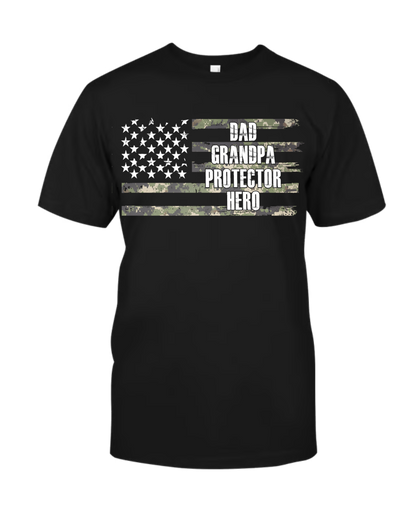 Dad Grandpa Protector Hero, Custom Dad, Papa, Grandpa and Grandkids