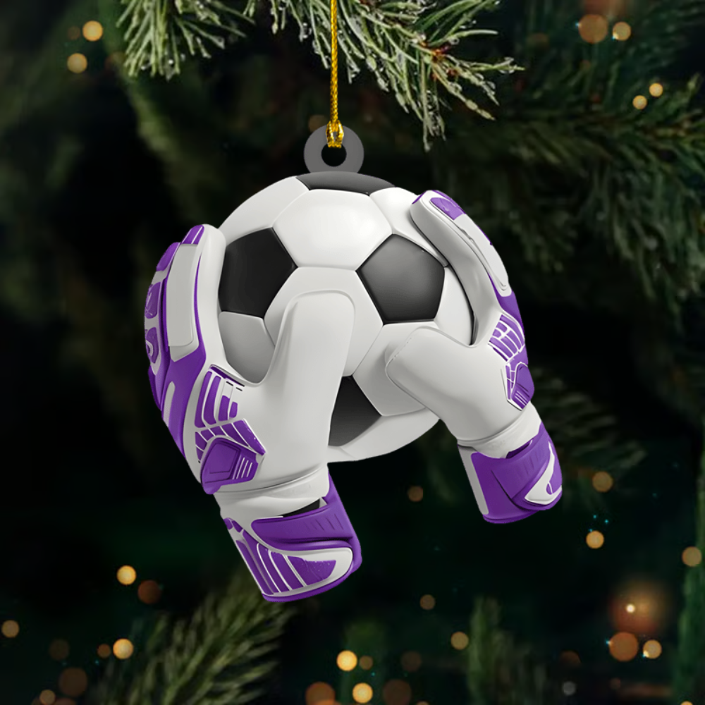 Personalized Soccer Goalkeeper Ornament 2025 – Custom Name & Number Ornament, Gift for Soccer Players Ornament
