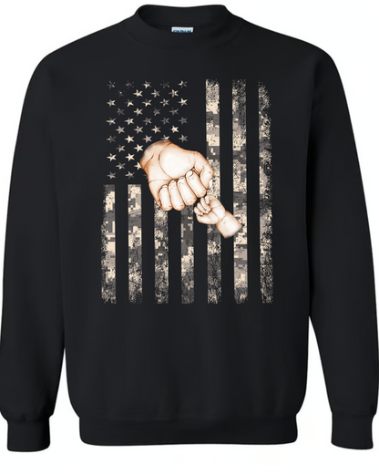 Personalized Father's Day Shirt Grandpa And Kid Fist Bump Custom Dad Grandpa Papa