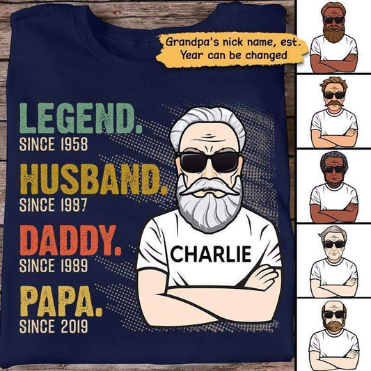 Legend Husband Daddy Papa Art Grandpa