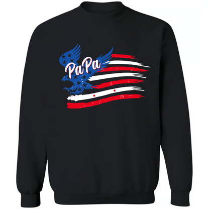 Grampa With Grandkids Names 4th Of July CTL94 T-Shirt