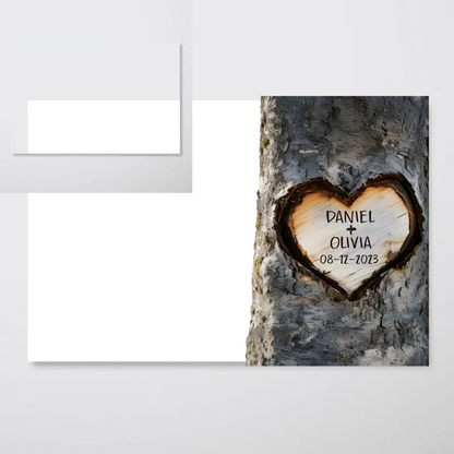 Personalized Couple Photo Wall Art With Names And Date, Romantic Love Home Decor Canvas