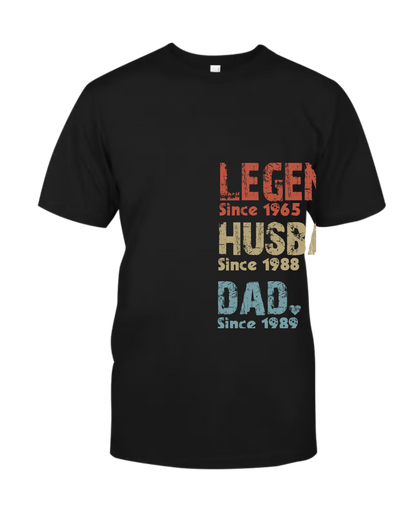 Legend Husband Dad Papa Since, Gift Father's Day