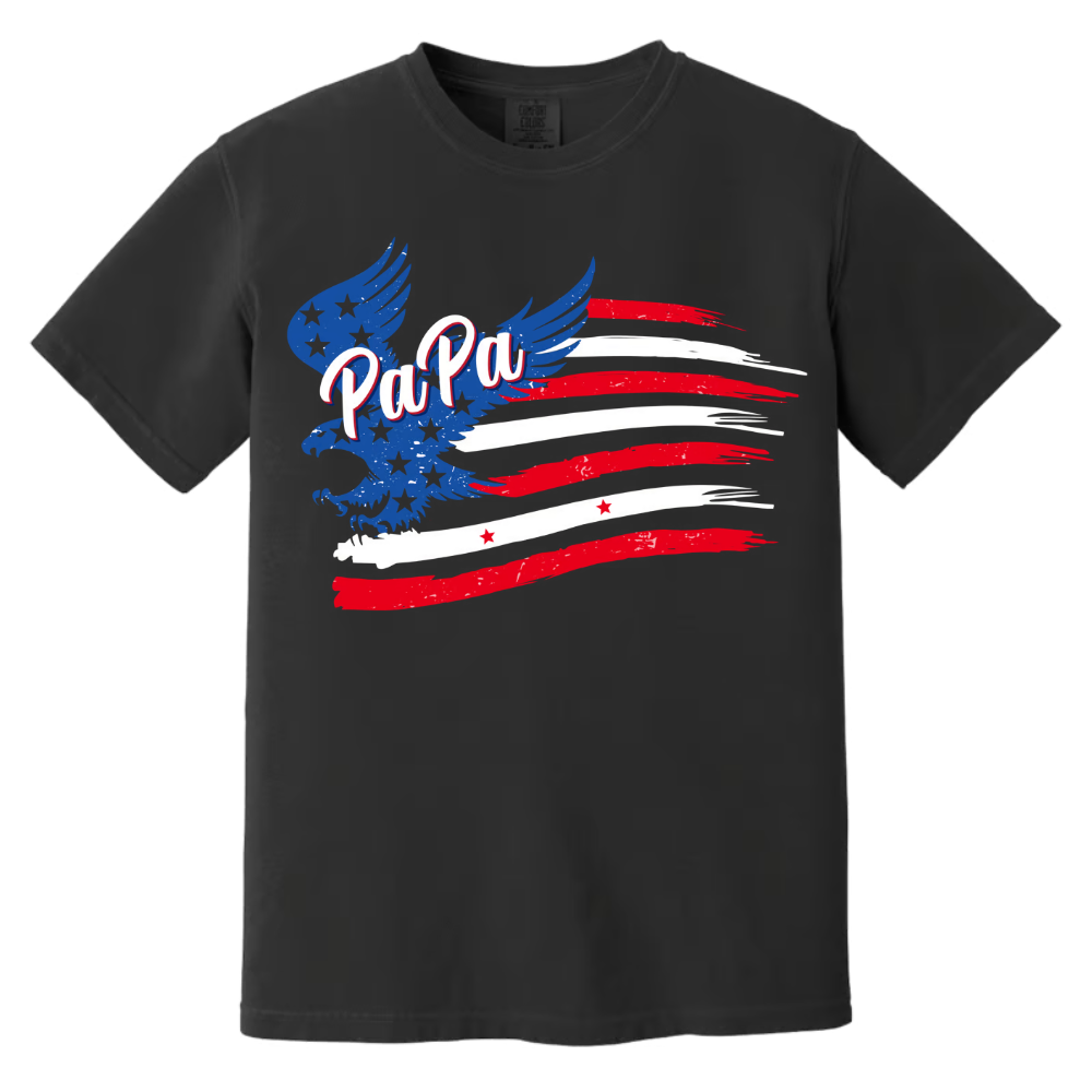 Grampa With Grandkids Names 4th Of July CTL94 T-Shirt