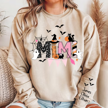 Mimi Halloween Sweatshirt, Custom Mimi And Kids Sweatshirt