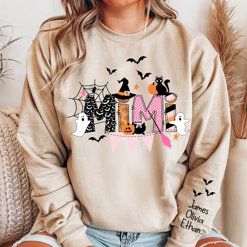Mimi Halloween Sweatshirt, Custom Mimi And Kids Sweatshirt