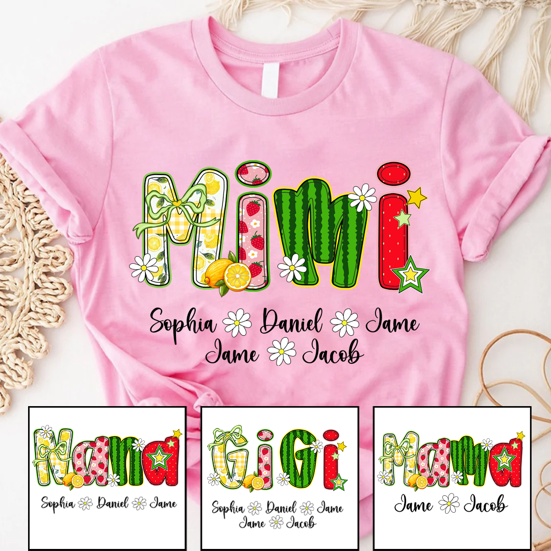 Summer Fruit Design Personalized Gift Mimi with Grandkids