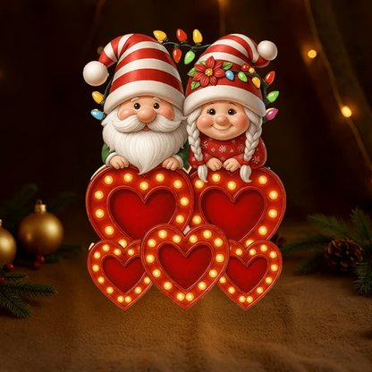 Grandparents Acrylic Light Box – Personalized Christmas Decoration with Grandkids’ Names, Clear and Collectible Gift Light Box
