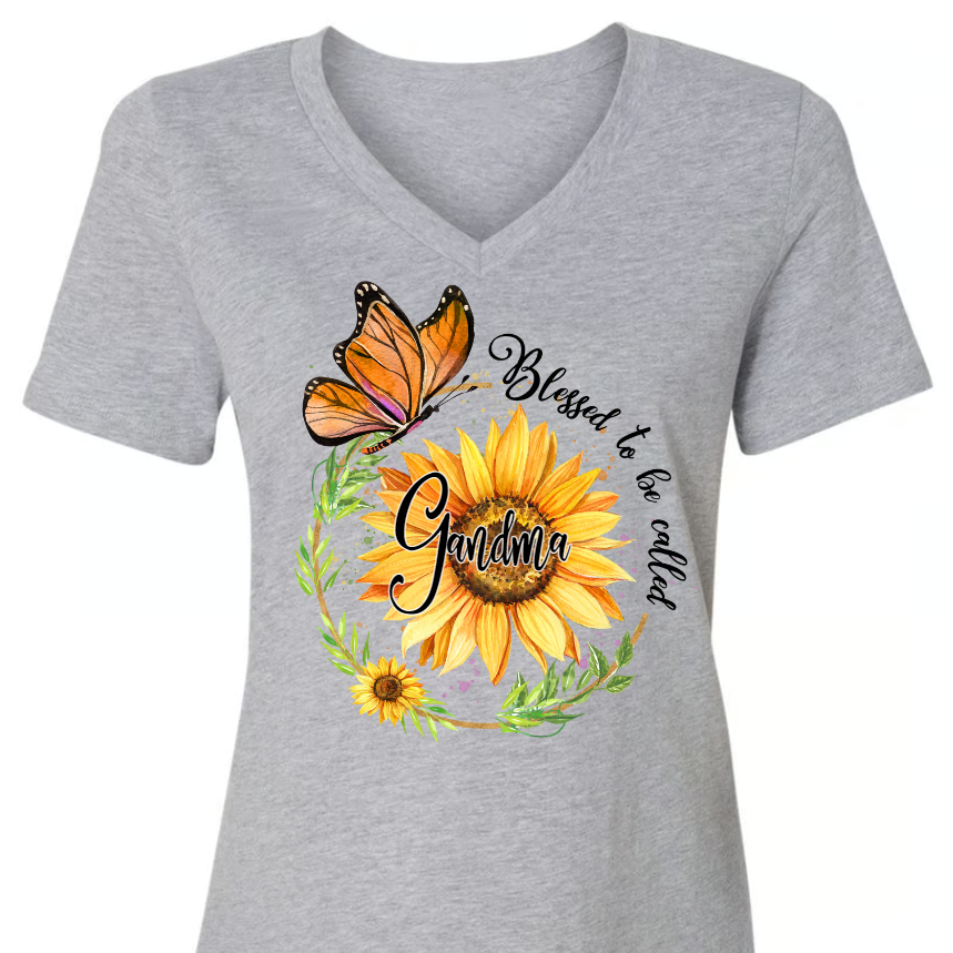 Blessed To Be Called Grandma Sunflower Butterfly