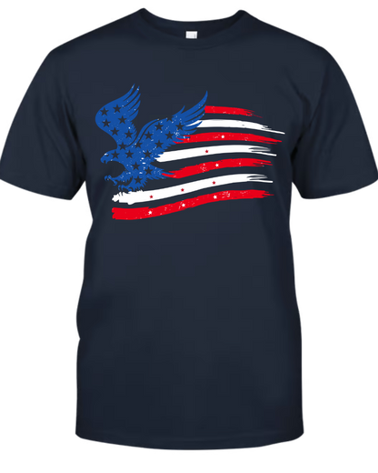 Personalized Papa Shirt, Custom Papa with Grandkids Names 4th Of July T-Shirt, Father's Day Independence Day Shirt