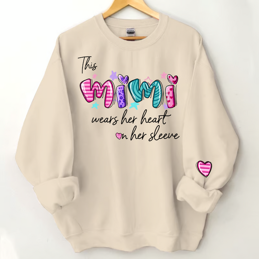 Mimi And Kids Heart Personalized CTH01 Sweatshirt