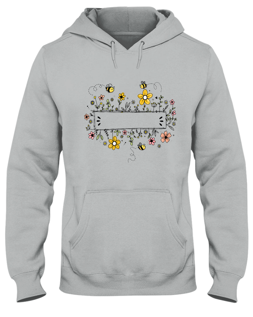 Personalized Grandma Flower Bee And Grandkids Custom Names