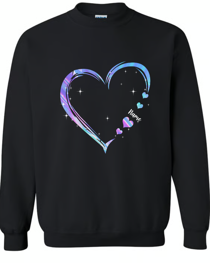 Personalized Hologram Grandma Hearts Grandkids Names
