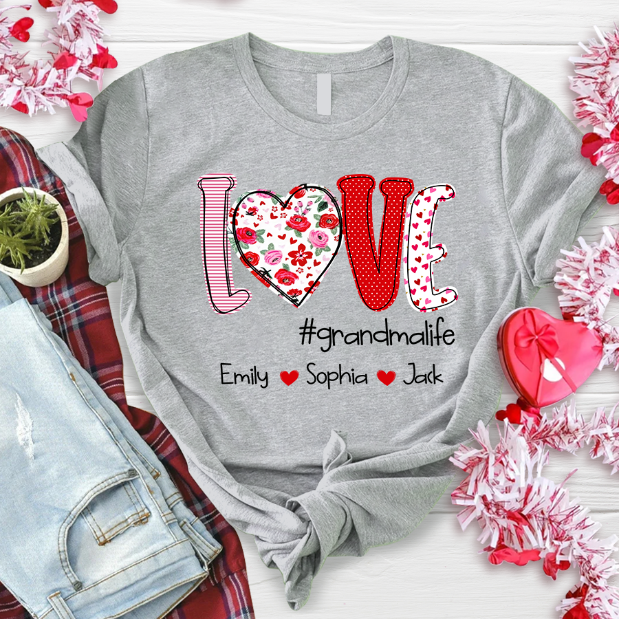 Personalized Love Grandmalife And Kids Valentines