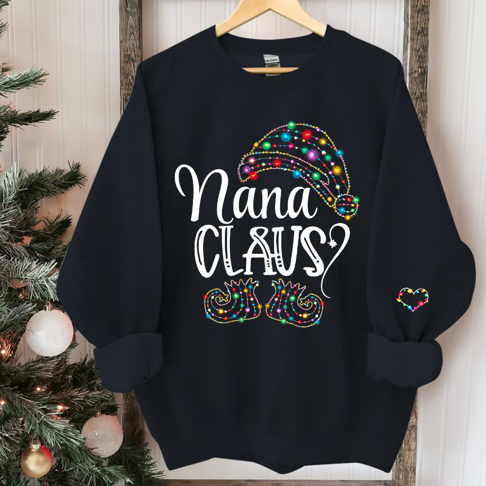Nana claus Light Christmas And Grandkids