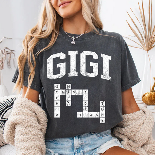 Custom Grandma Crossword Valentine Personalized Gigi Mimi Nana Mama Grandkids Name