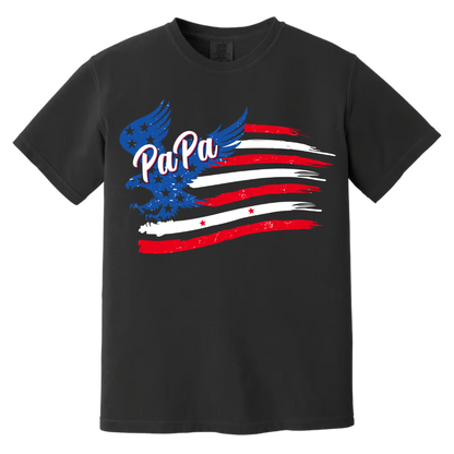 Grandpa With Grandkids Names 4th Of July CTL94 T-Shirt