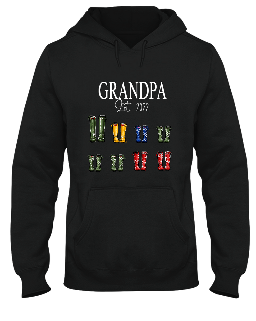 Personalized Family, Grandpa Boots With Kids, Father's Day Shirt