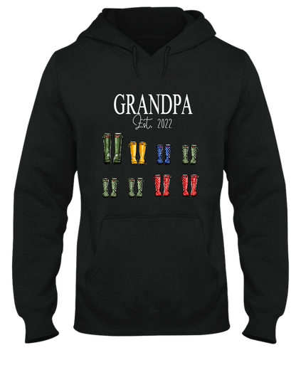 Personalized Family, Grandpa Boots With Kids, Father's Day Shirt