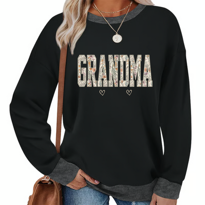Comfort Colors® Personalized Grandma T-Shirt with Kids Names – Wildflower Letters Gift for Nana, Gigi, Mimi
